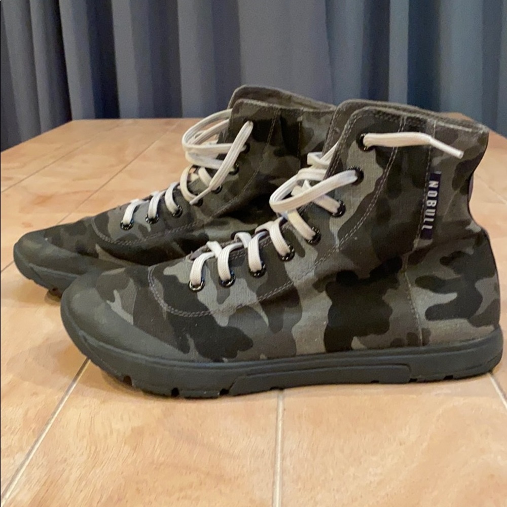 NOBULL Training Shoes 11 RARE New Camo Canvas High